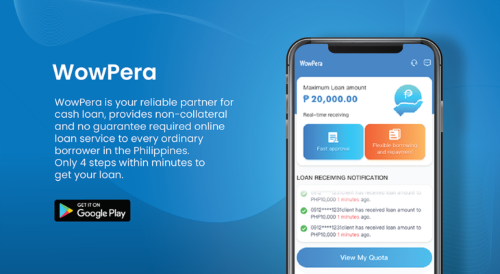WowPeraPH: Quick and Easy Loan Online up to PHP 20,000