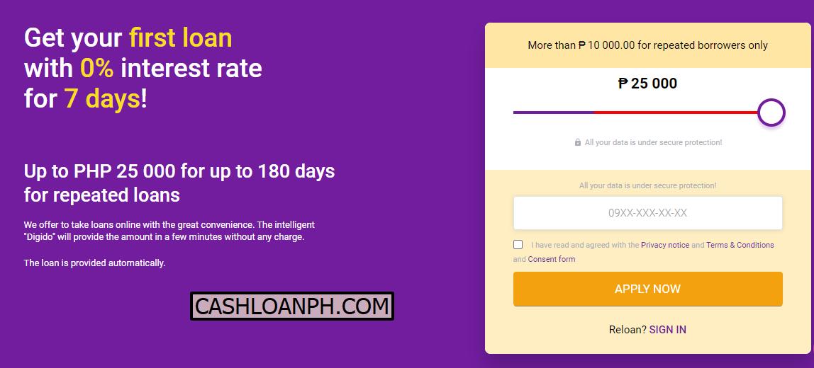 Digido Loan Instant Online Loans Up To PHP 25000 In Philippines 2025 