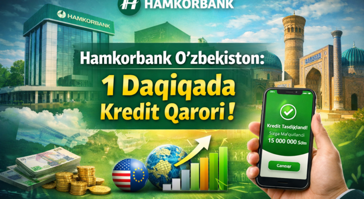 Hamkorbank: O‘zbekistonda Raqamli Kreditlar va Tezkor Moliyaviy Xizmatlar Yetakchisi 💳📱 Hamkorbank: O‘zbekistonda Raqamli Kreditlar va Tezkor Moliyaviy Xizmatlar Yetakchisi 💳📱