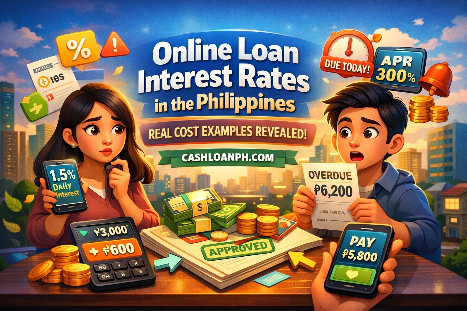 💸 Online Loan Interest Rates in the Philippines Explained with Real Cost Examples (No Surprises!)