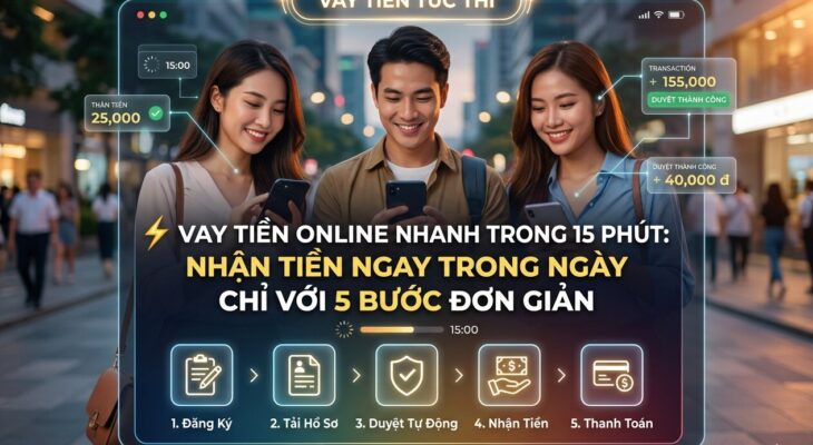 ⚡ Vay Tiền Online Nhanh Trong 15 Ph&uacute;t: Nhận Tiền Ngay Trong Ng&agrave;y Chỉ Với 5 Bước Đơn Giản