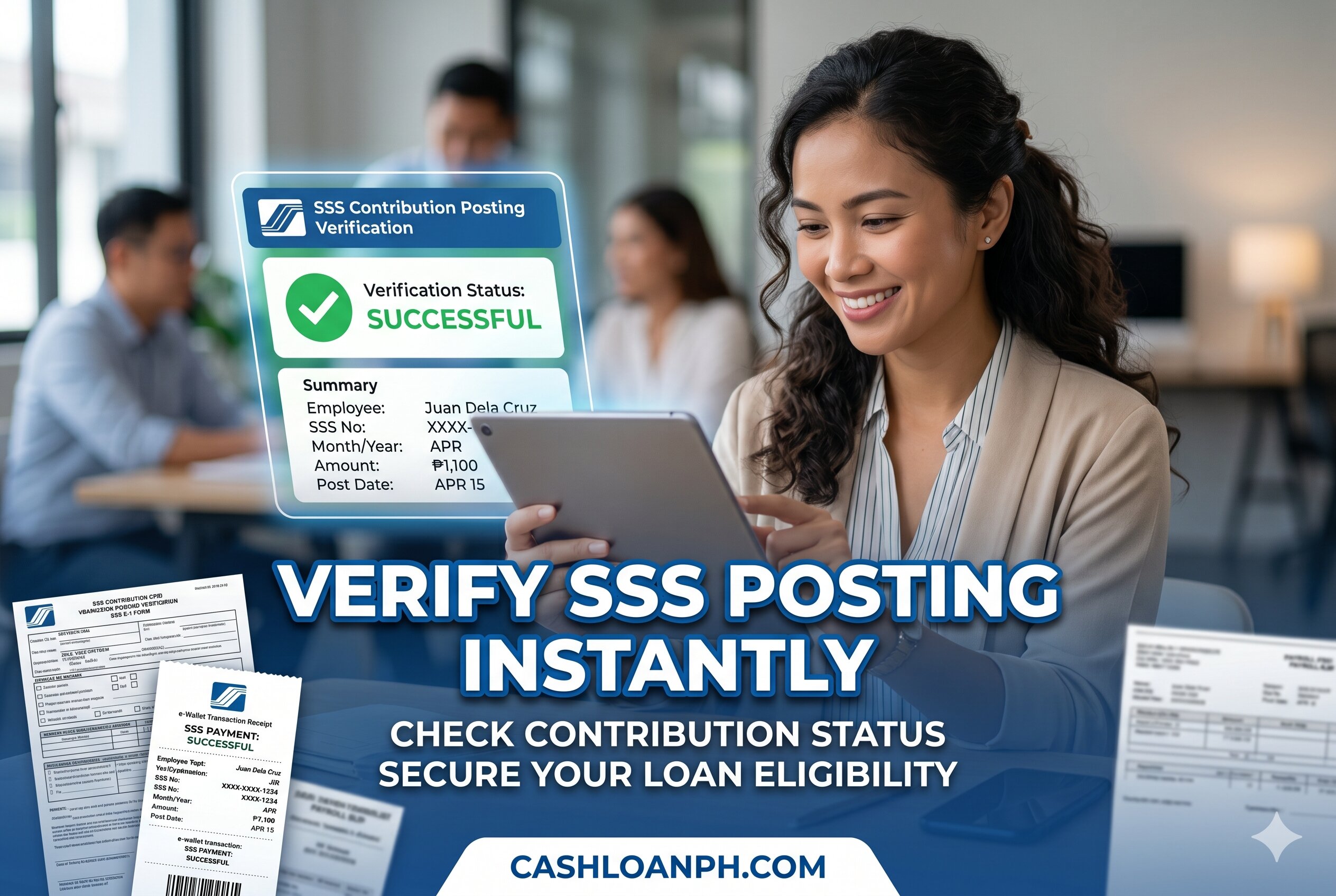 Checking SSS contribution posting status before emergency loan application