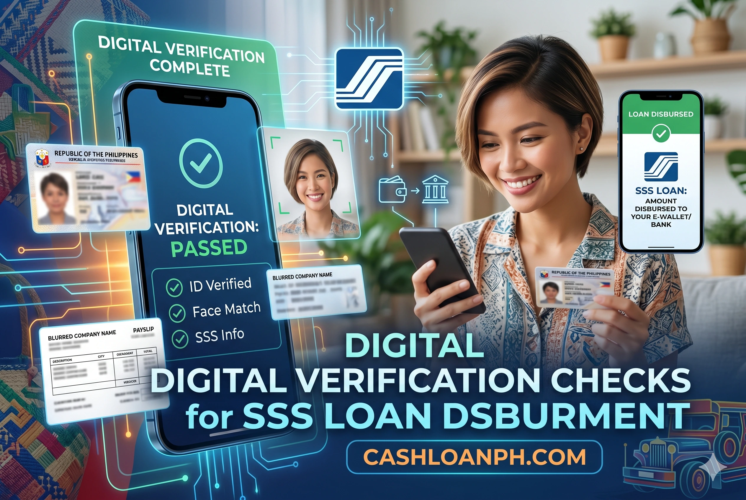 Digital verification systems used during SSS emergency loan approval and bank disbursement