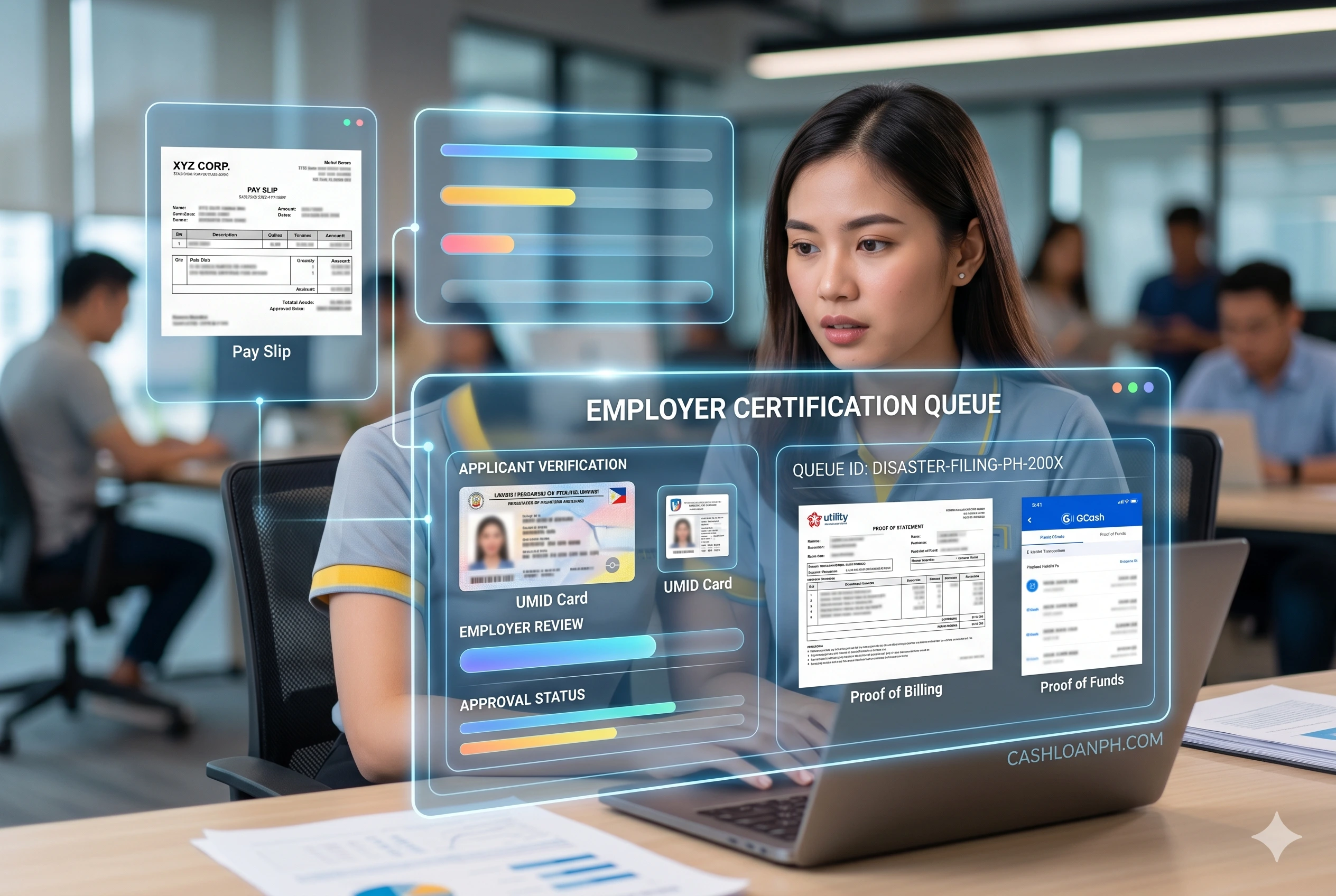 Employer certification backlog affecting SSS emergency loan processing time during typhoon filing periods