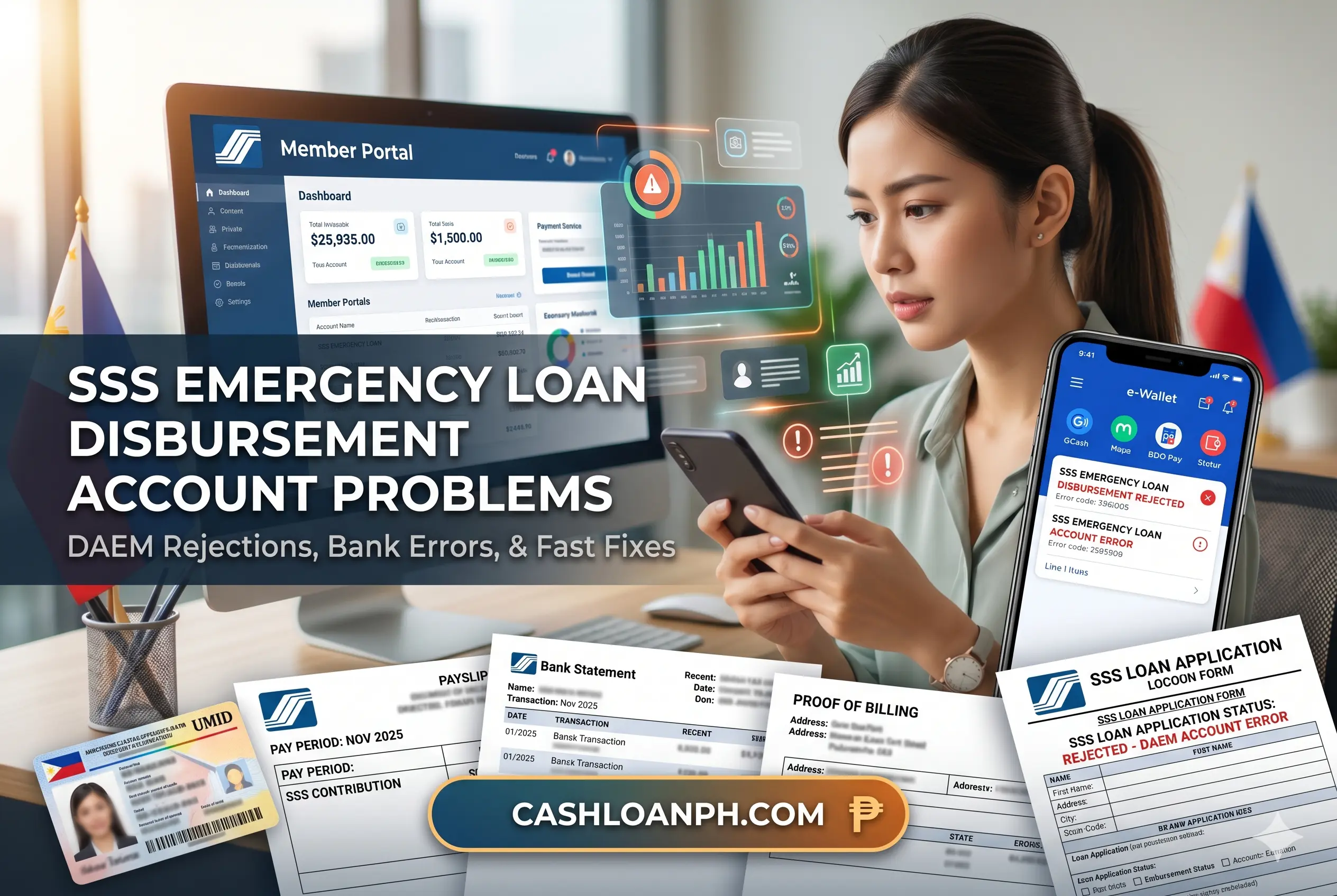 ⚠️ SSS Emergency Loan Disbursement Account Problems: DAEM Rejections, Bank Errors, and Fast Fixes for 2026