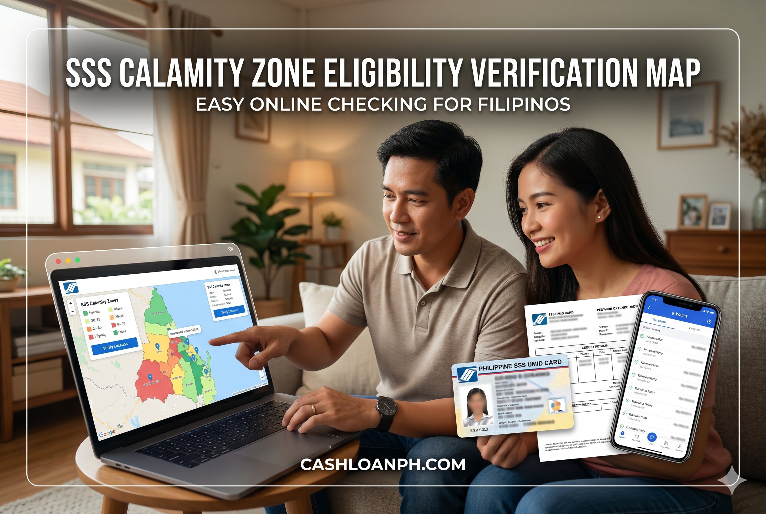 SSS emergency loan eligibility check based on official calamity declaration areas in the Philippines