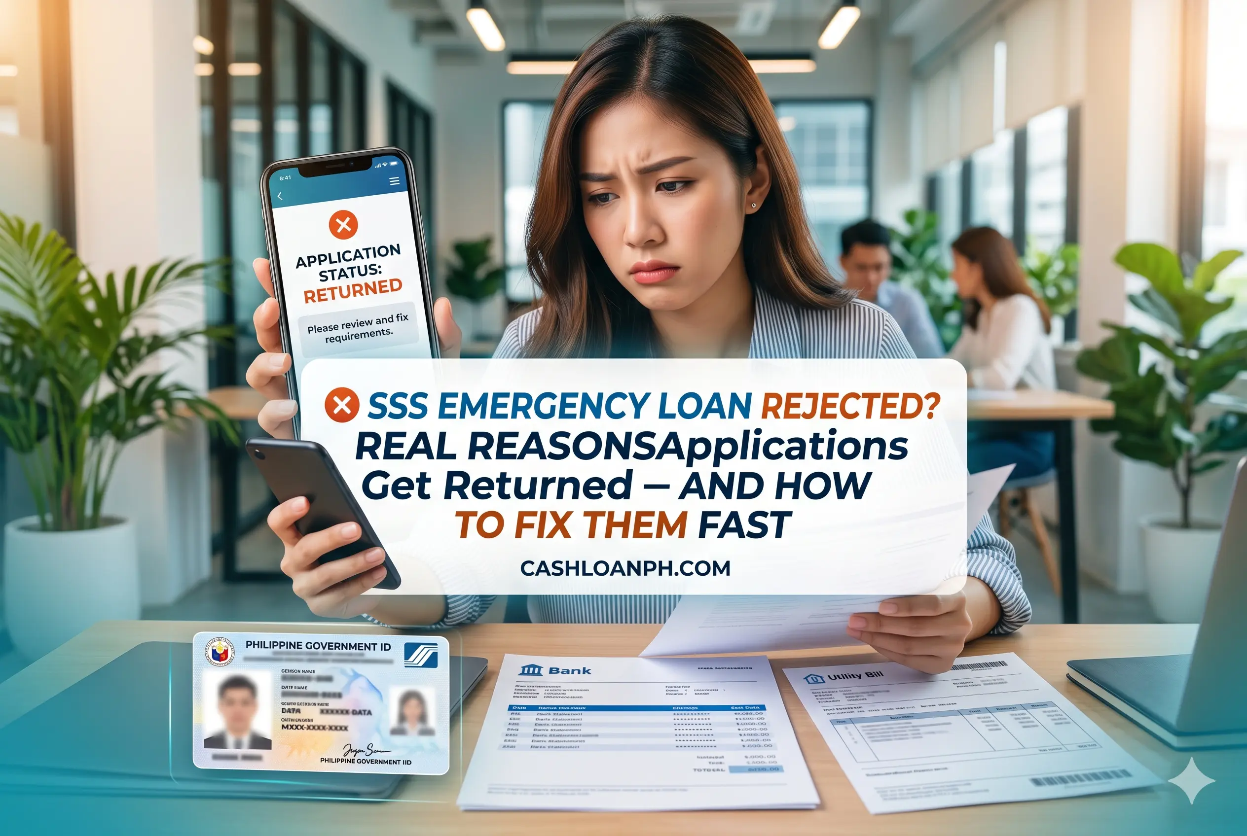 ❌ SSS Emergency Loan Rejected? Real Reasons Applications Get Returned – and How to Fix Them Fast ❌ SSS Emergency Loan Rejected? Real Reasons Applications Get Returned – and How to Fix Them Fast
