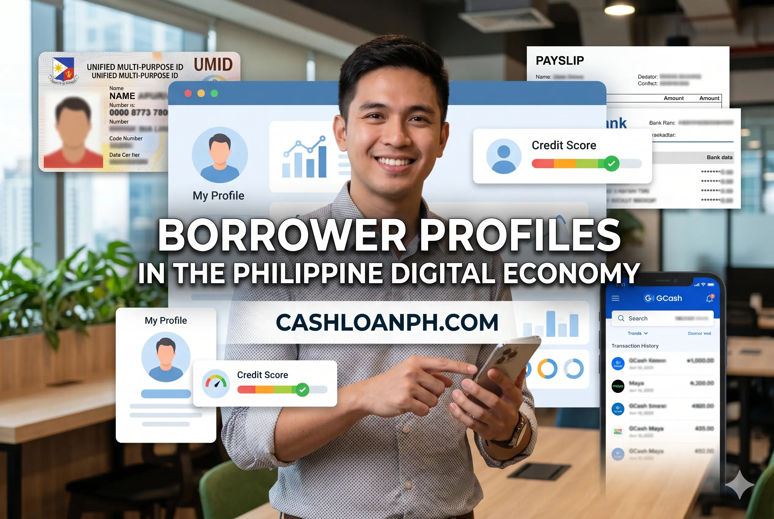 Freelancer gig worker salaried employee and business owner applying for digital loans