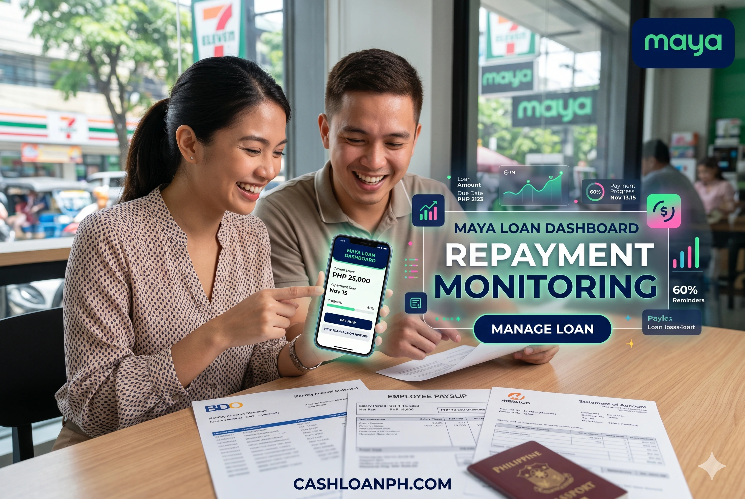 Loan Dashboard showing repayment schedule balance tracking and payment due dates