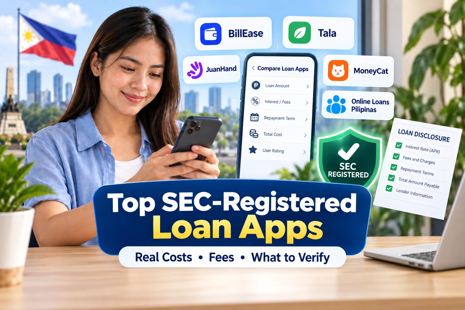 Top SEC-Registered Loan Apps in the Philippines 2026: 5 Options, Real Costs, and What to Verify